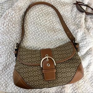 Coach Soho Signature Jacquard Leather Shoulder Bag